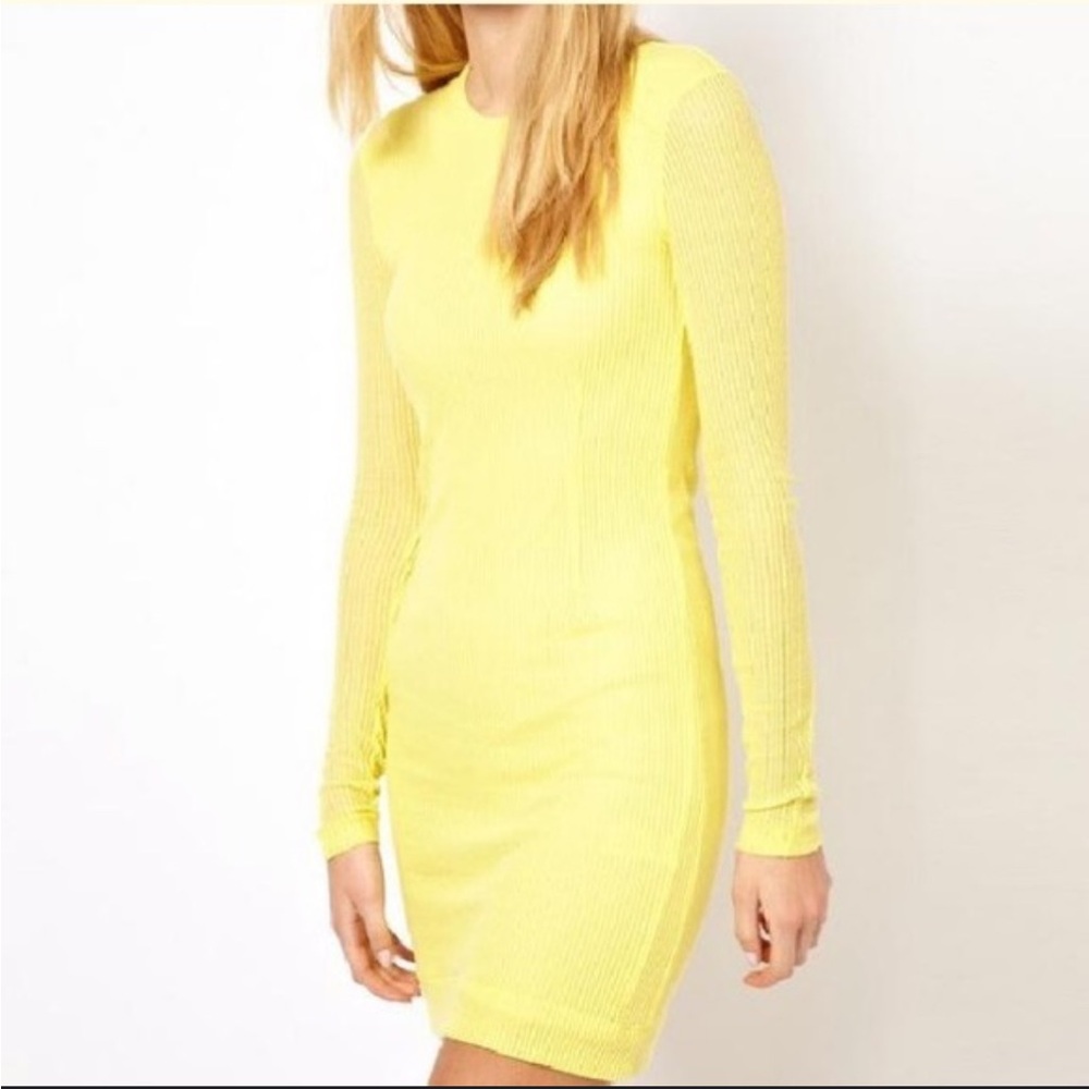 rag & bone Yellow Long Sleeve Dress